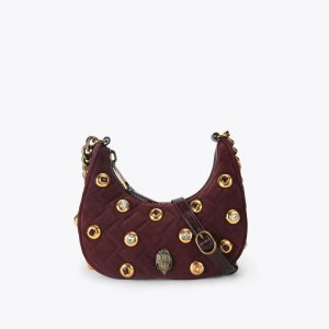 Kurt Geiger Small Kensington Hobo Bag - Wine Combination