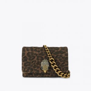 Kurt Geiger Mini Kensington Kurt Bag - Dark Brown Combination