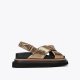 Kurt Geiger Orson Cross Strap Sandal - Bronze
