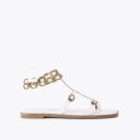 Kurt Geiger Regent Flat Gladiator Sandal - White