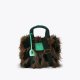Kurt Geiger Small Faux Fur Southbank Tote Bag - Dark Brown Combination