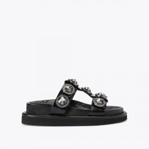 Kurt Geiger Orson Crystal Sandal - Black