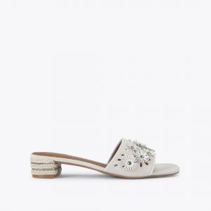 Kurt Geiger Flower Low Sandal - Bone Combination