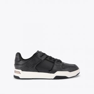 Kurt Geiger Regan Plaque Sneaker - Black