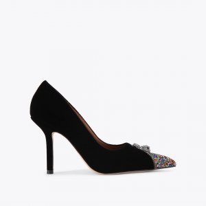 Kurt Geiger Zip Court Heel - Black Other