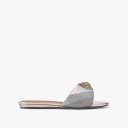 Kurt Geiger Kensington Flat Sandal - Metal Combination