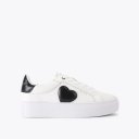 Kurt Geiger Lana Heart Sneaker - White Black