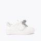 Kurt Geiger Laney Bow Sneaker - Silver Combination Kurt Geiger Laney Bow Sneaker - Silver Combination