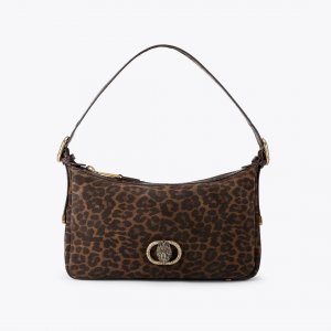 Kurt Geiger Chelsea Soft Shoulder Bag - Dark Brown Combination