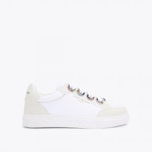 Kurt Geiger Kensington Eyelet Slim Sneaker - White Other