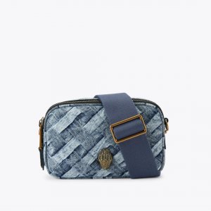 Kurt Geiger Dual Zip Camera Bag - Denim
