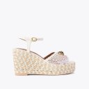 Kurt Geiger Chelsea Wedge Heel - Bone Combination