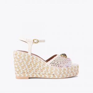 Kurt Geiger Chelsea Wedge Heel - Bone Combination