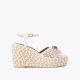 Kurt Geiger Chelsea Wedge Heel - Bone Combination