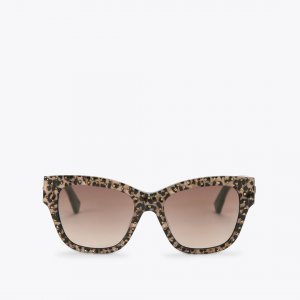 Kurt Geiger Shoreditch Square Sunglasses - Brown Other
