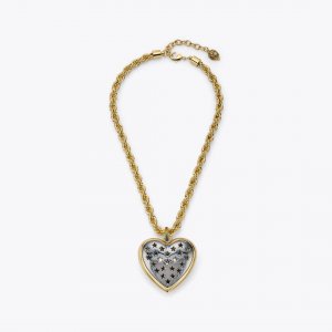 Kurt Geiger Xl Heart Necklace - Gold