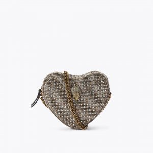 Kurt Geiger Kensington Heart Bag - Beige Combination