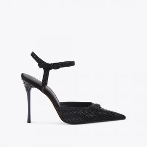 Kurt Geiger Eagle Point Ankle Strap Heel - Black