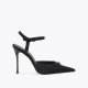 Kurt Geiger Eagle Point Ankle Strap Heel - Black