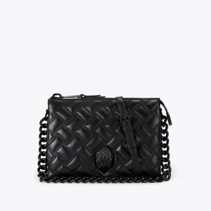 Kurt Geiger Kensington Drench Pouch Bag - Black