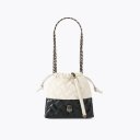 Kurt Geiger Small Kensington Drawstring Bag - Black White