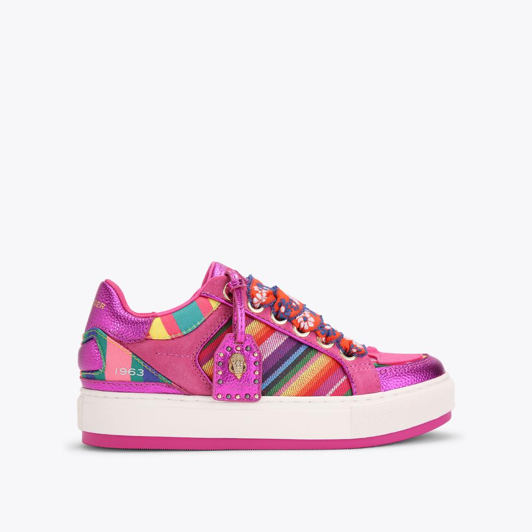Kurt Geiger Southbank Tag Sneaker - Fushia Combination