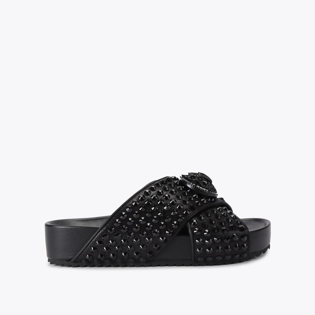 Kurt Geiger Chelsea Drench Cross Strap Sandal - Black Other