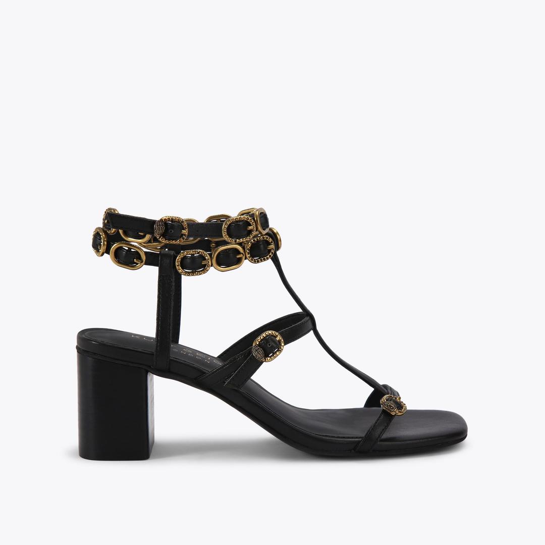 Kurt Geiger Regent Gladiator Heel - Black