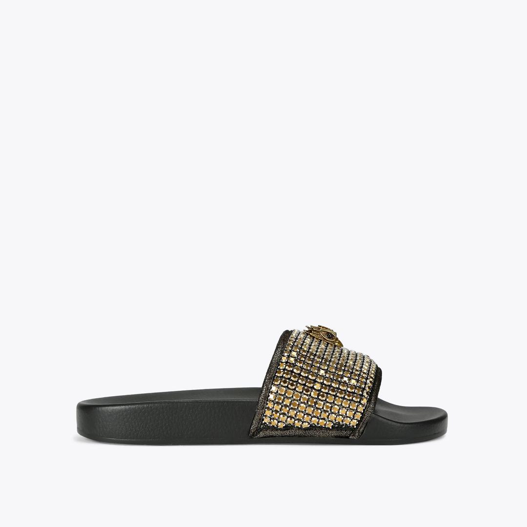 Kurt Geiger Meena Eagle Slide - Bronze Combination