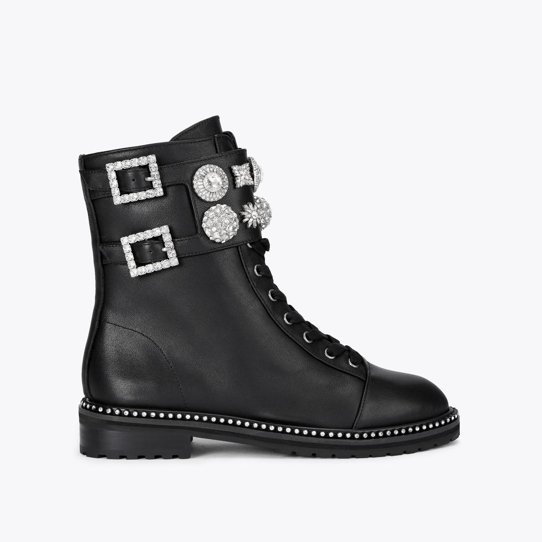 Kurt Geiger Stoop Combat Boot - Black