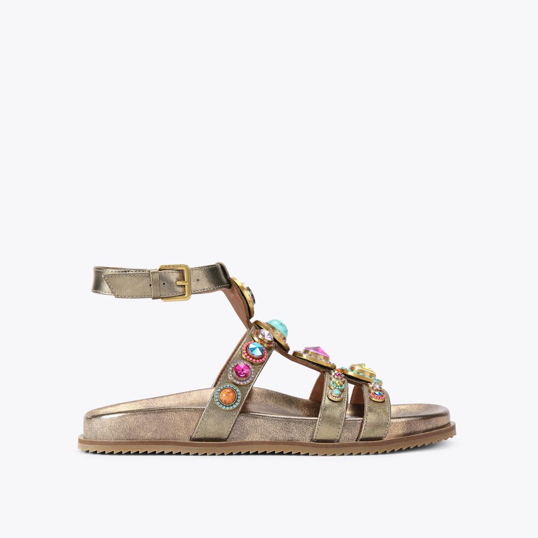 Kurt Geiger Octavia Flexi Gladiator Sandal - Bronze Combination