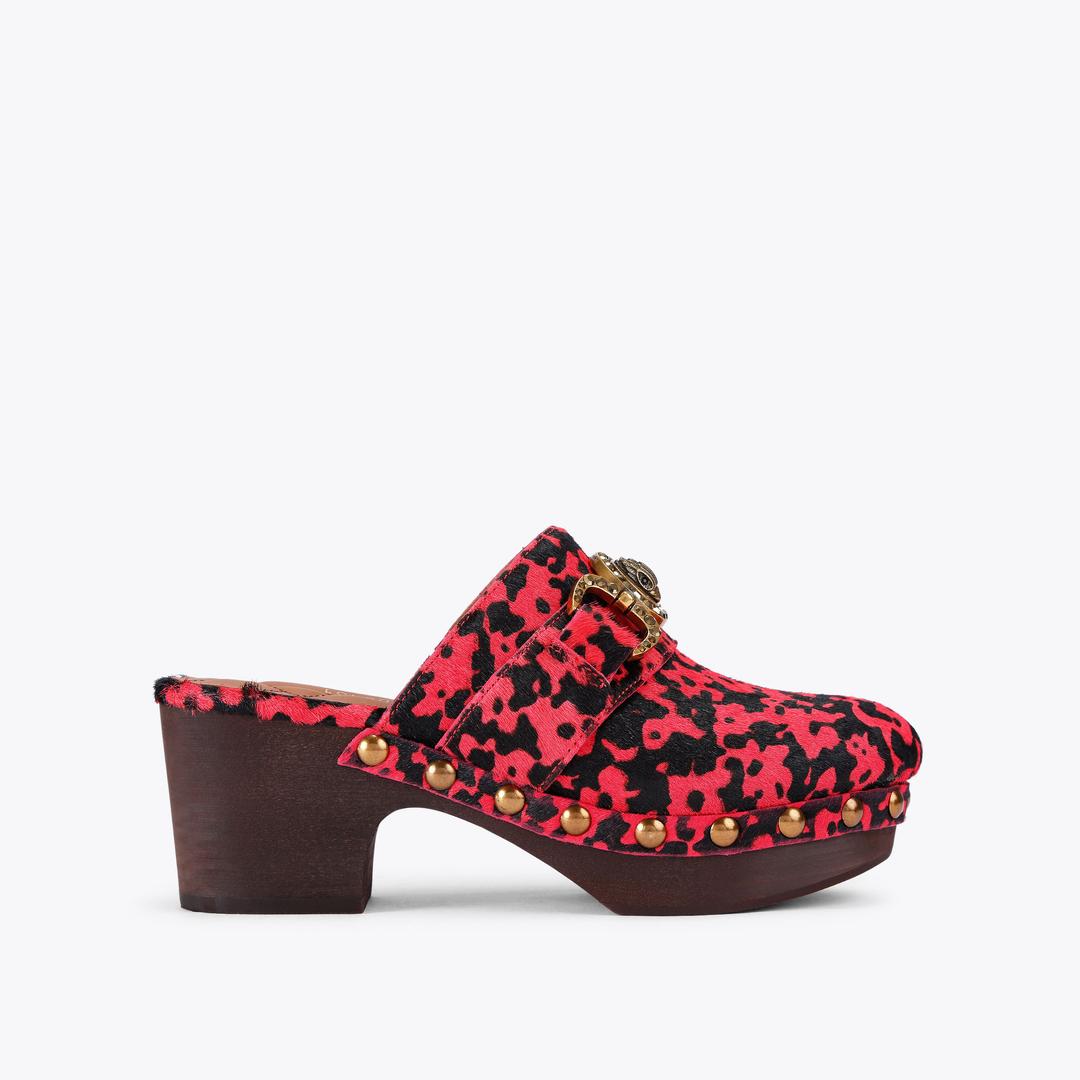 Kurt Geiger Mansion Clog - Red Combination