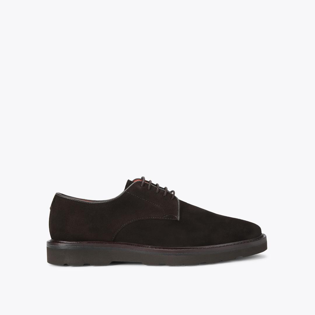 Kurt Geiger Mens Aiden Derby - Dark Brown