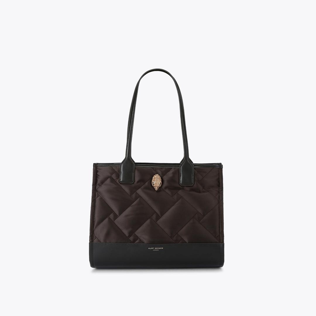 Kurt Geiger Small Recycled Square Shopper Bag - Dark Brown