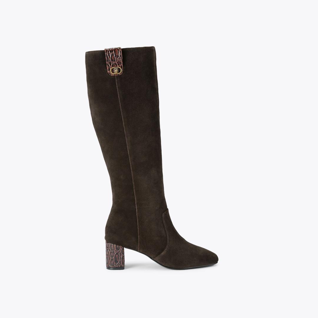Kurt Geiger Chelsea Trim Knee Boot - Brown