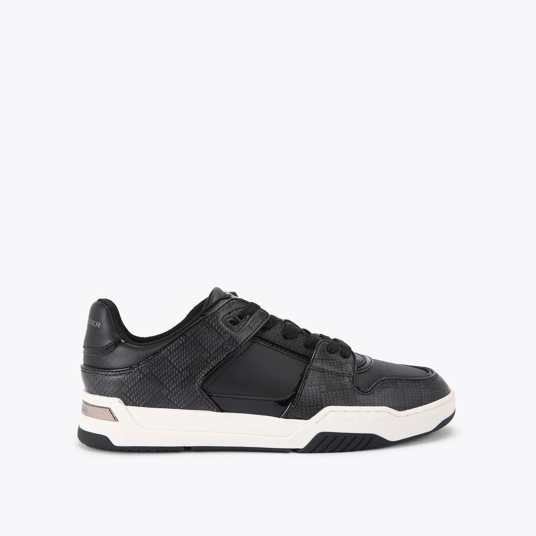 Kurt Geiger Regan Plaque Sneaker - Black