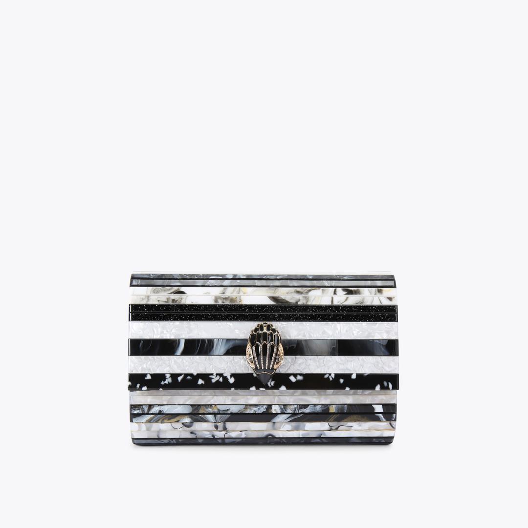 Kurt Geiger Party Eagle Clutch Bag - Black White