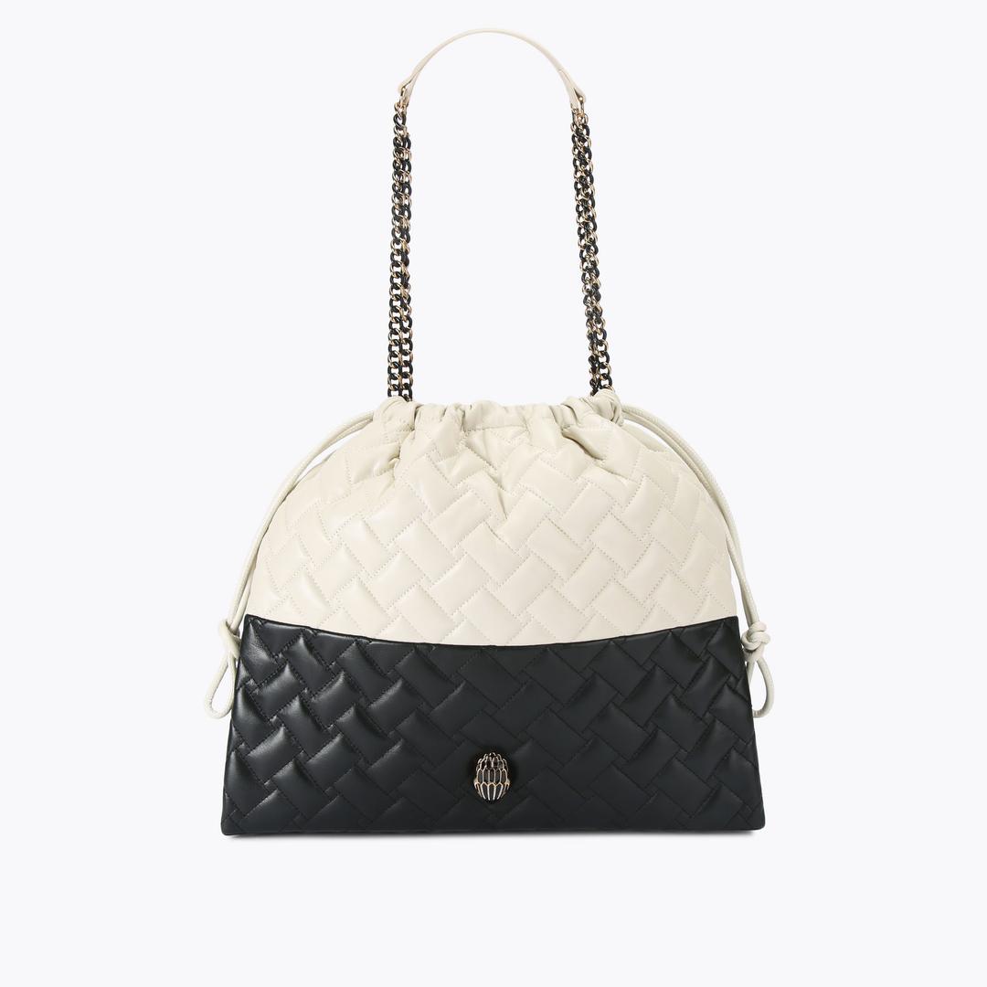 Kurt Geiger Kensington Drawstring Bag - Black White