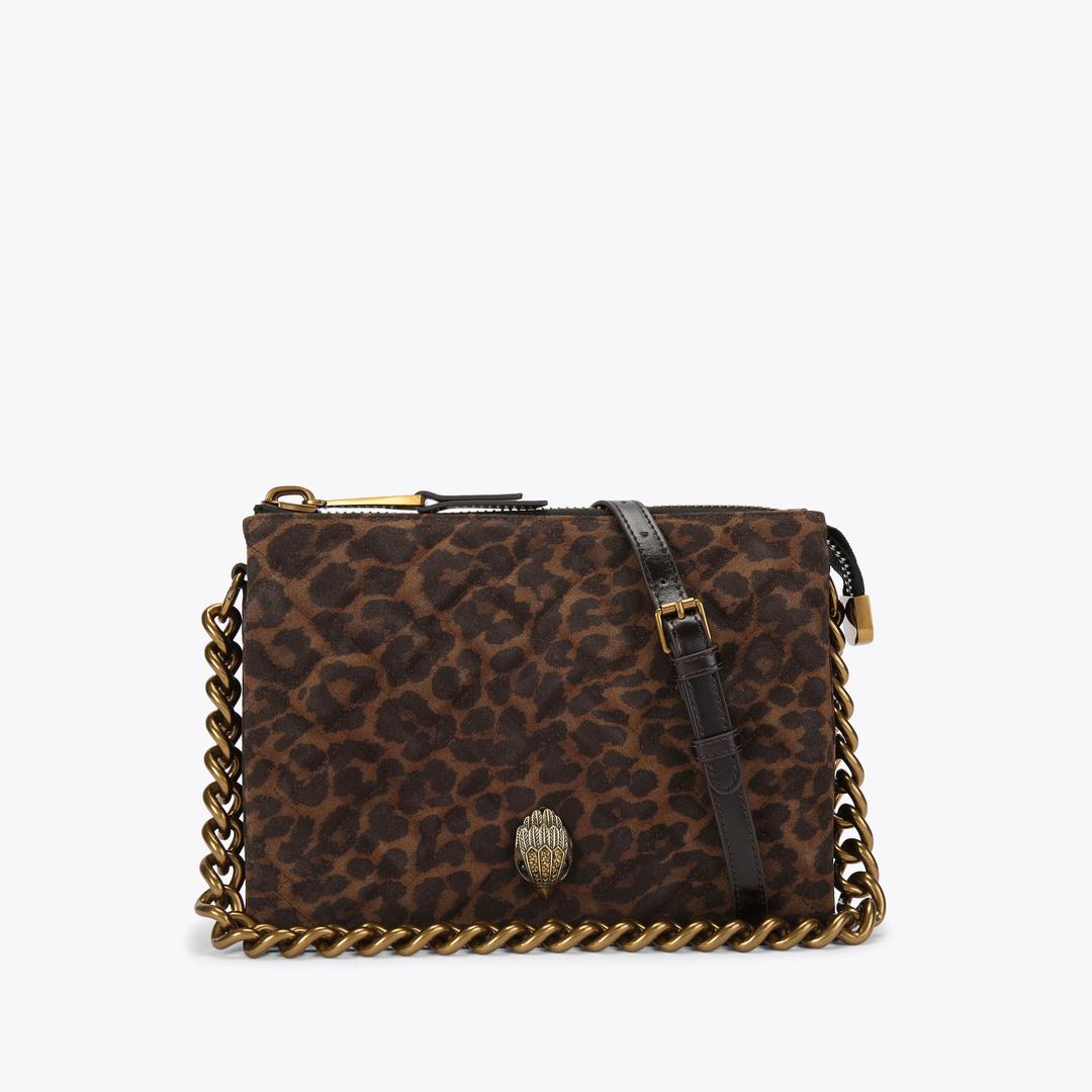 Kurt Geiger Kensington Pouch Bag - Dark Brown Combination