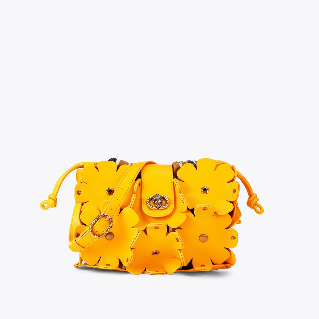Kurt Geiger Chelsea Flowers Bag - Mustard