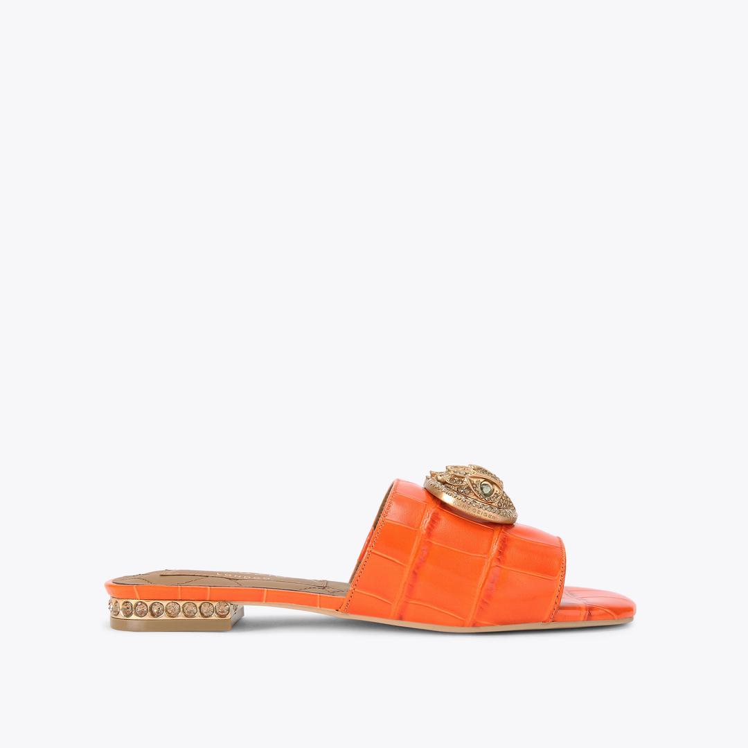 Kurt Geiger Chelsea Flat Sandal - Orange