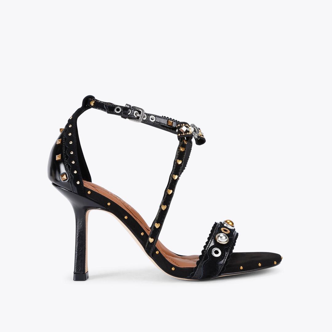 Kurt Geiger Mini Bow Eyelet Heel - Black Combination