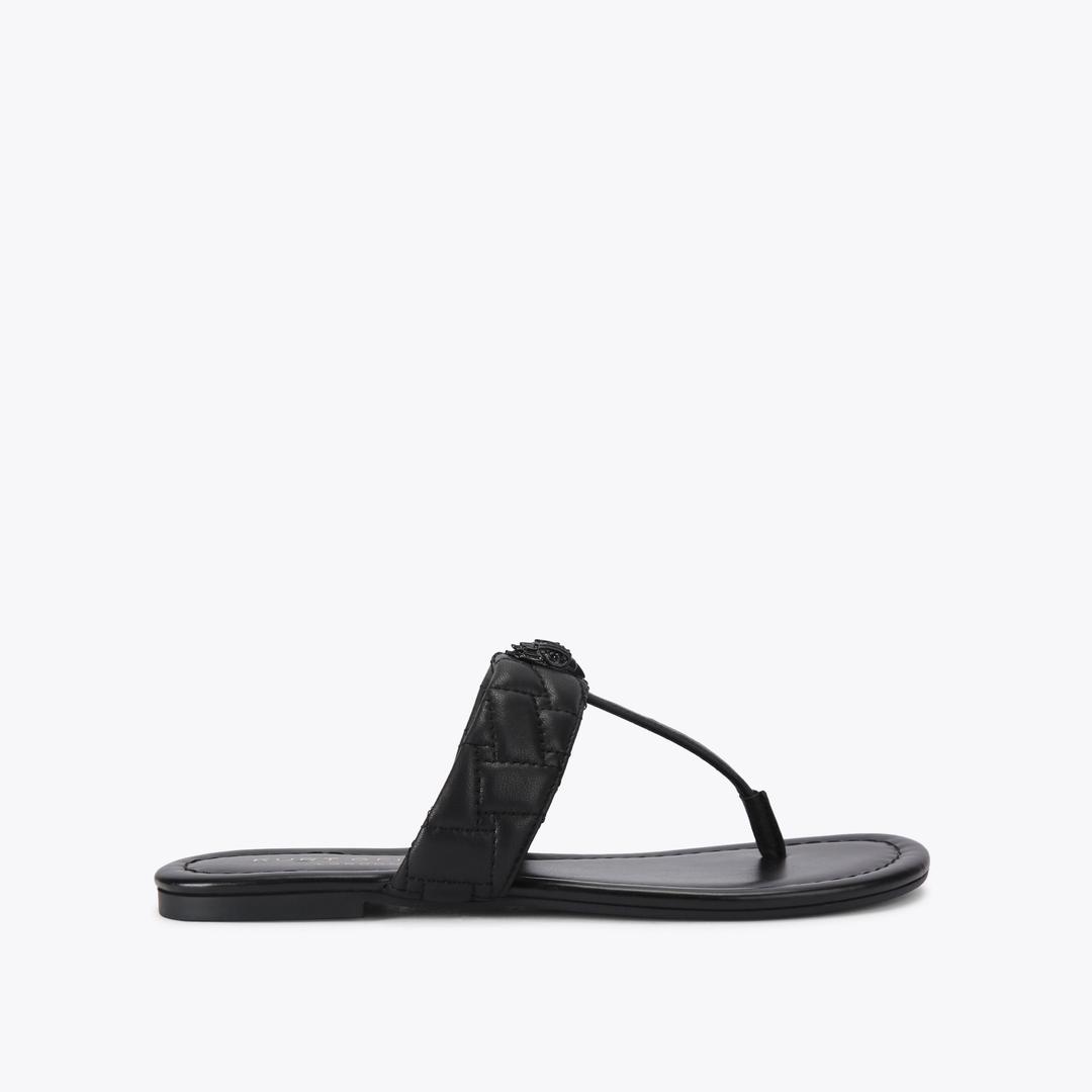 Kurt Geiger Kensington T-bar Drench - Black