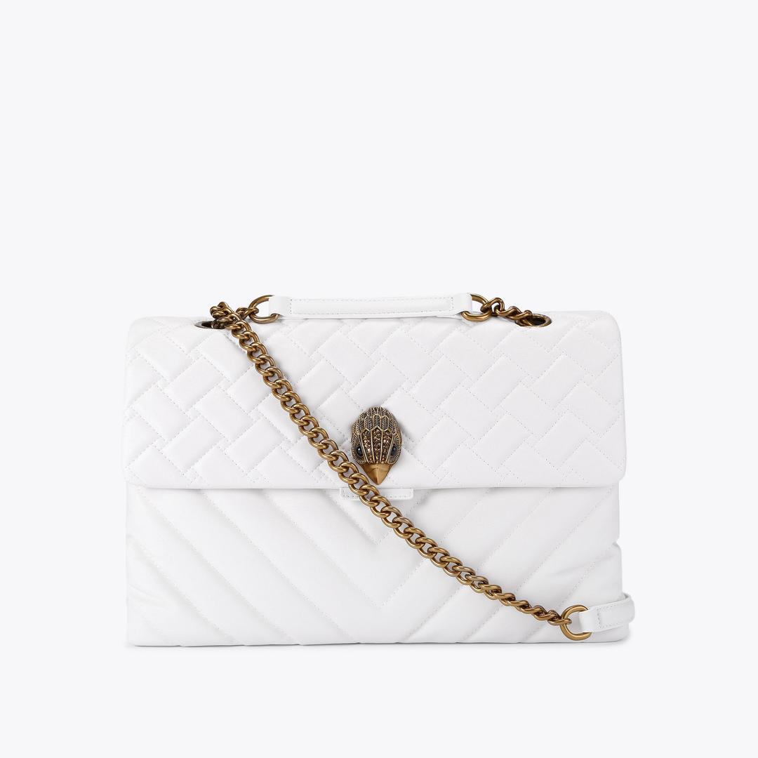 Kurt Geiger Xxl Leather Kensington Bag - White