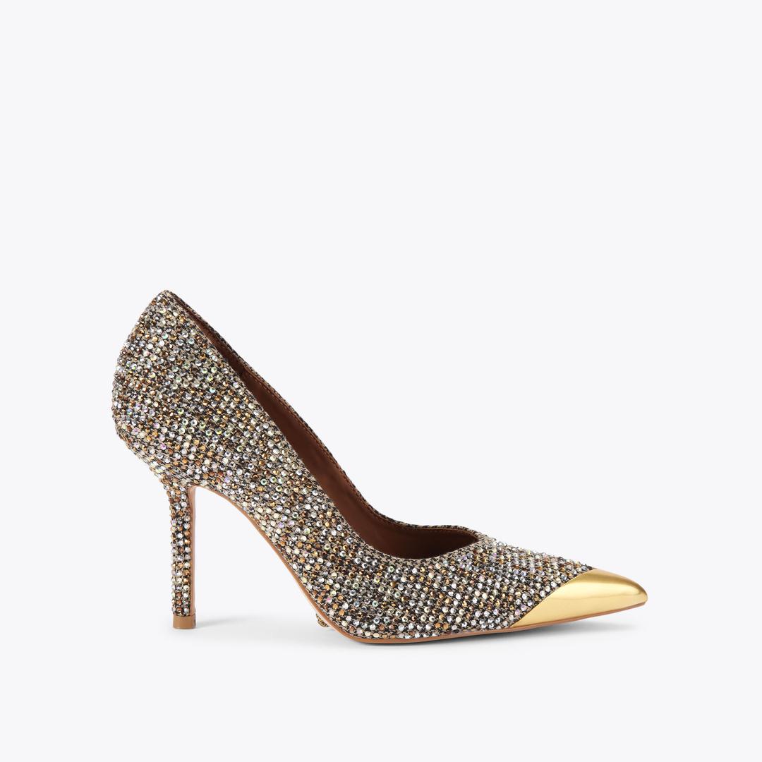 Kurt Geiger Regent Point Court Heel - Beige Combination