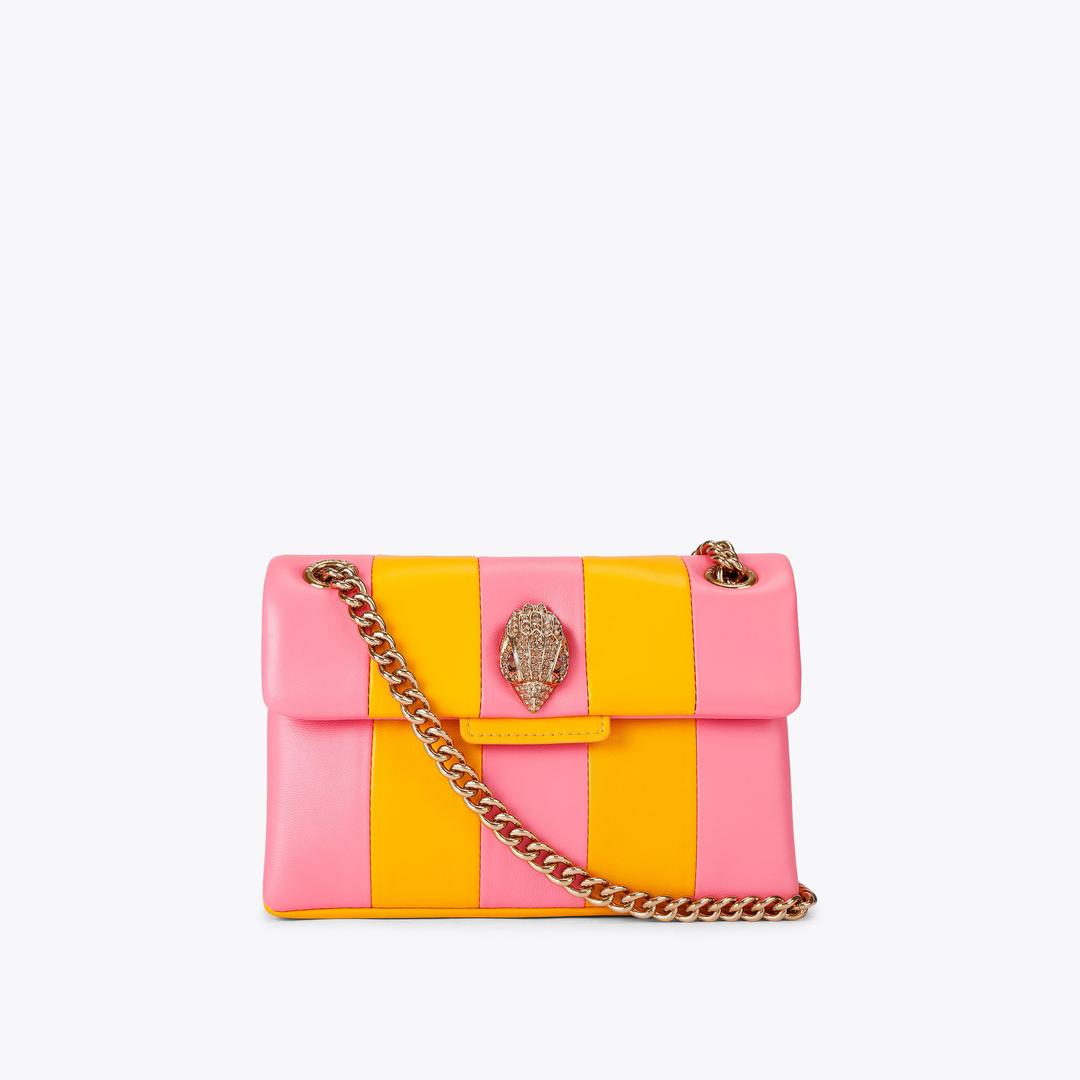 Kurt Geiger Mini Leather Kensington Bag - Pink Combination
