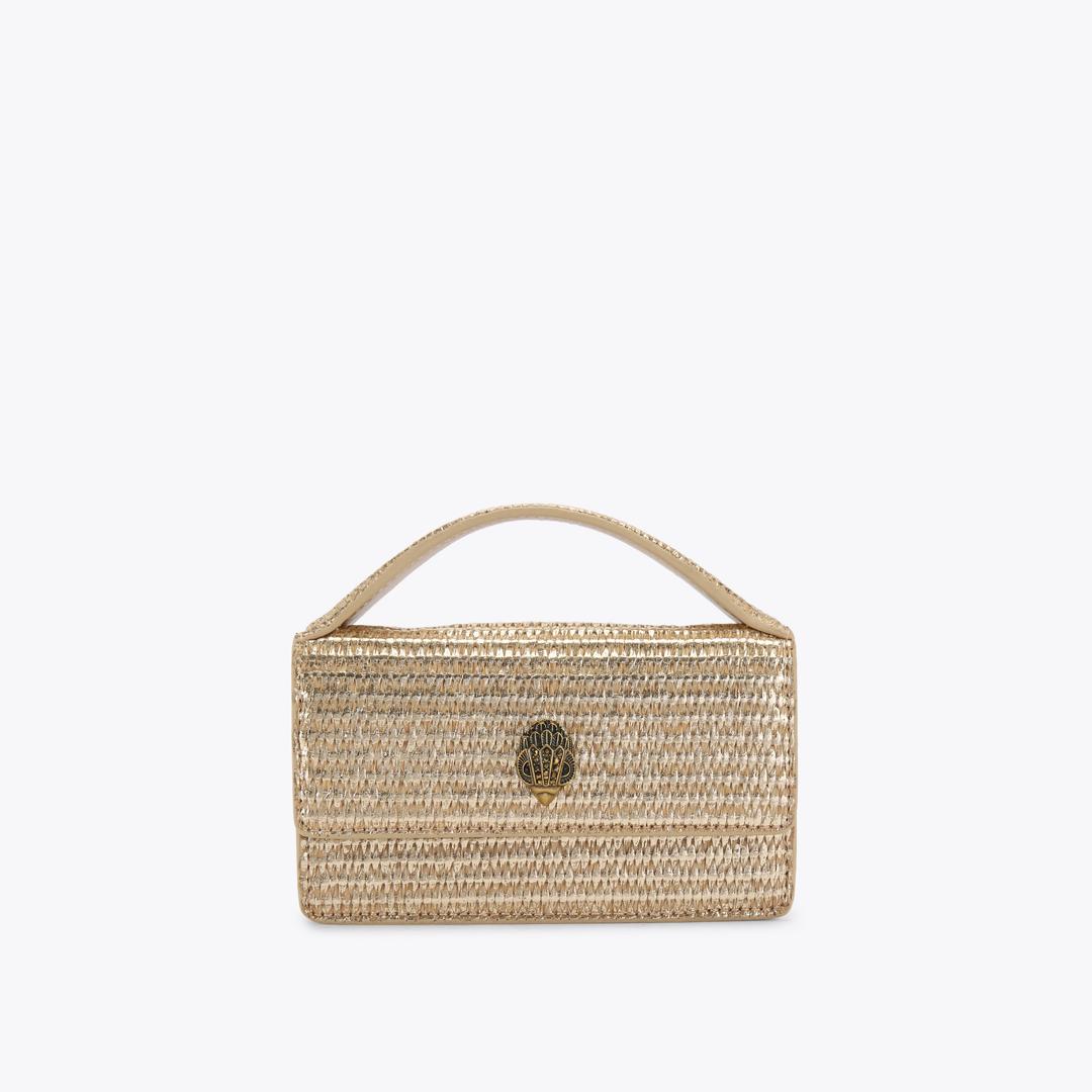Kurt Geiger Extra Small Bond Top Handle Bag - Gold