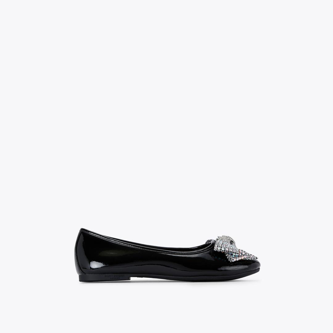 Kurt Geiger Kids Eagle Bow Ballet Flat - Black
