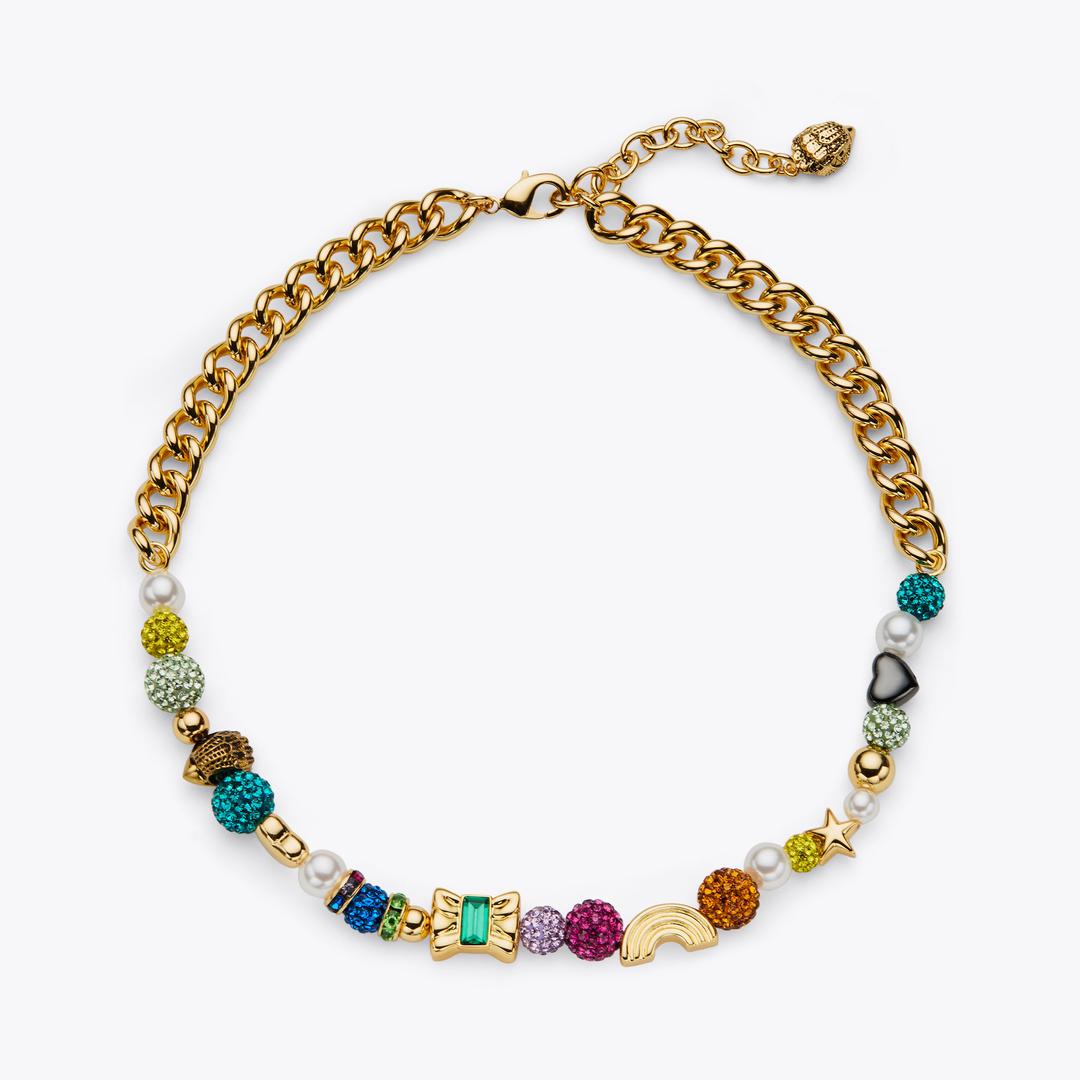 Kurt Geiger Pave Charm Necklace - Multi / Other