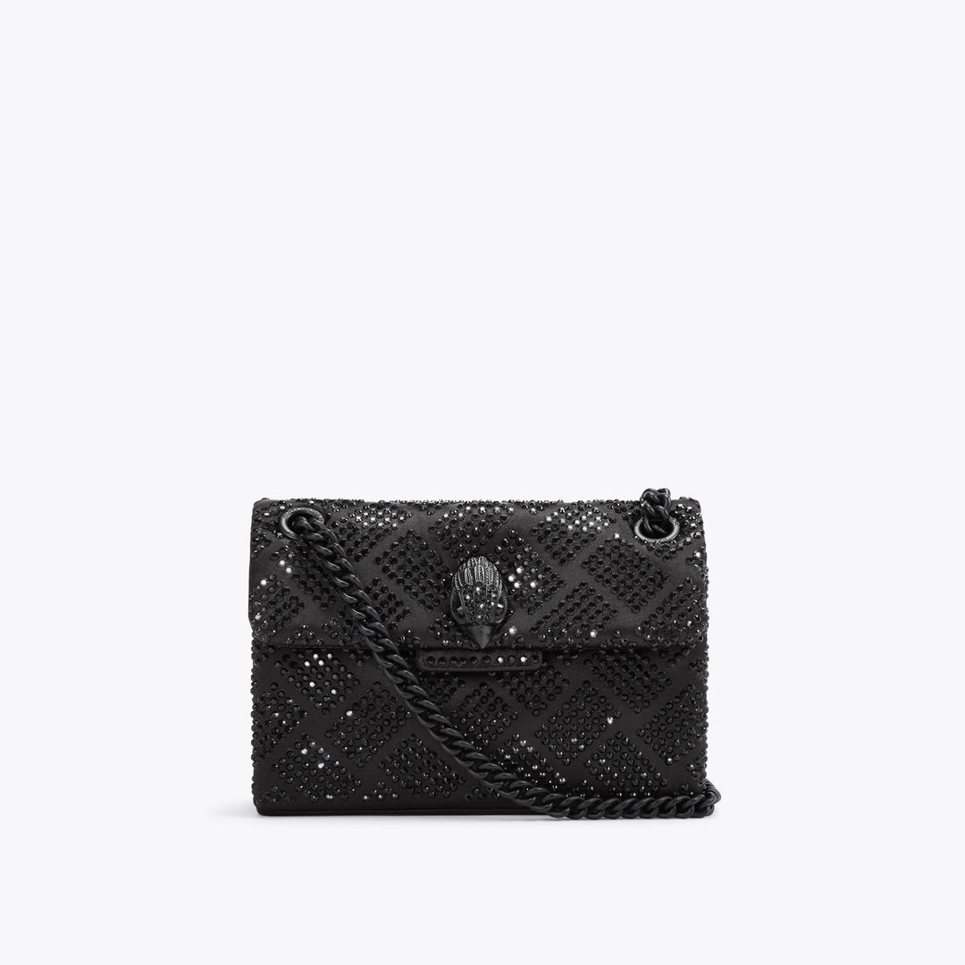 Kurt Geiger Mini Crystal Kensington Bag - Black